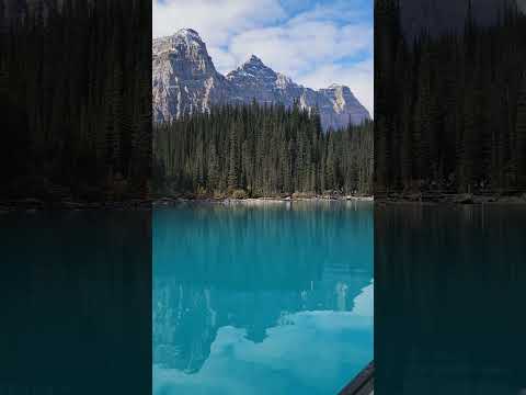 Canoeing on #lakemoraine #canada #canadalife #banffcanada  #banffnationalpark