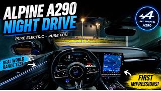 2026 Alpine A390 GT Night POV Driving Through Neon City Lights In 4K #alpine #alpinea390gt #a390gt