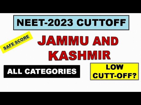 NEET 2023 cut off| jammu and kashmir | safe score for jand k aspirants 🔥🔥🔥| Basit_nazir