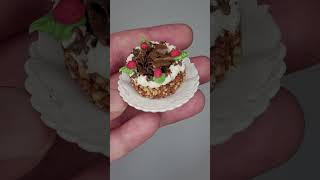 Miniature Cake  #miniature #cakes #dollhouse #miniaturecake  #miniaturefood #polymerclay #fimo