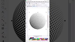 3d Sphere in CorelDraw #learncoreldraw #design #coreldesign #create3dtext