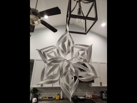 How to make the most amazing snow flake masterpiece.  Fun for the whole family and looks Beautiful!