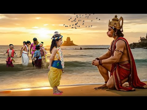जब शाम के समय हनुमान जी पहुंचे बाल कृष्ण से मिलने यमुना किनारे! - YASHOMATI MAIYYA KE NANDLAL