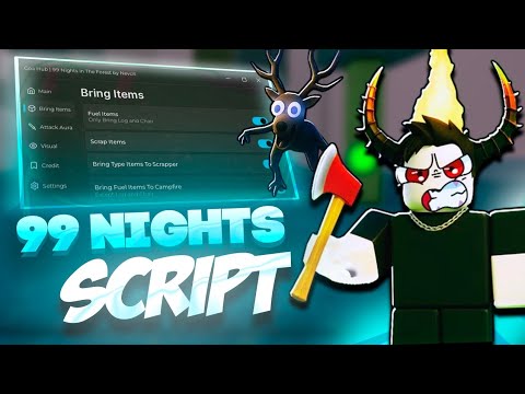 99 Nights in the Forest SCRIPT Gui with KILL AURA, TP ALL ITEMS, ESP, TELEPORT + AUTO WIN! *NO KEY*