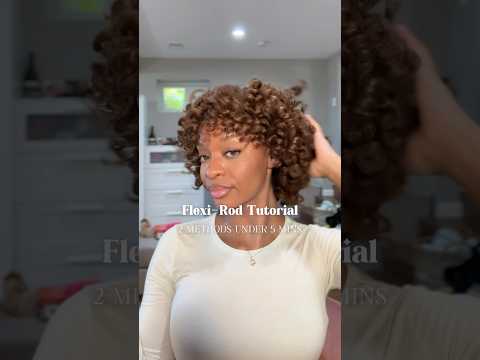 Simple FLEXI ROD tutorial | 2 METHODS #flexirods #naturalhairstyles #curlyhair