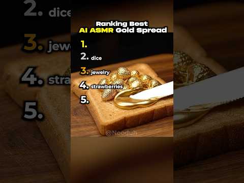 Ranking The Best AI ASMR Gold Spread
