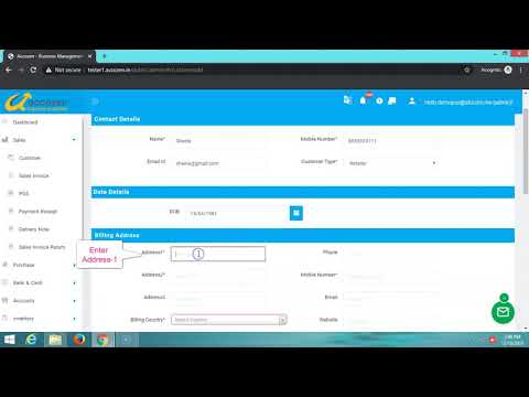 How to create Customer in Accozen POS  billing software?