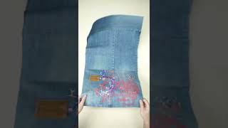 Coats transformed into Crossbody bag #sewing #diy #handmade #upcycling #levis
