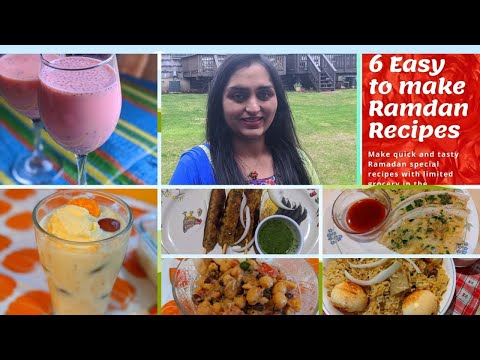 6 Easy to make ramadan special recipes | Quick lockdown Iftar snacks | [Ramadan recipes 2020]