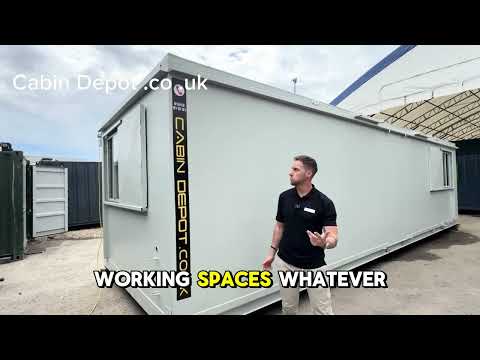 32 x 10 Ft Anti Vandal Cabin. Container Office. Portable Building by Cabin Depot,