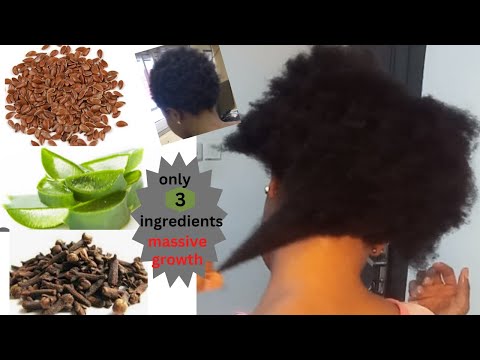 HAIR GROWTH TREATMENT // HOW I GREW MY HAIR WITH FLAXSEED, CLOVE AND ALOEVERA