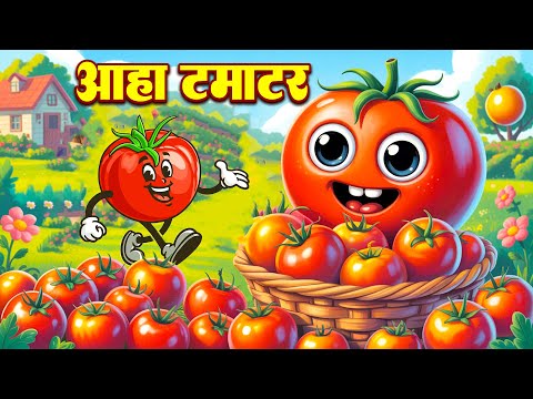 आहा टमाटर Aaha Tamatar Bade Mazedar | Nursery Rhymes And Kids Song in Hindi | Tamatar Mazedar 2025