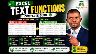 Master Excel Text Functions (LEFT, RIGHT, CONCATENATE & More)
