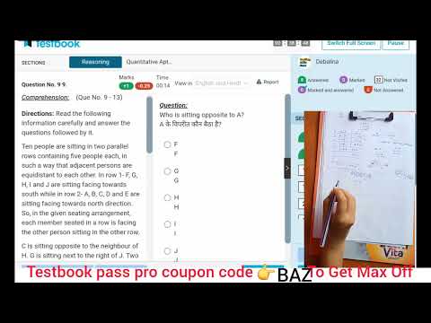 📚✍️Testbook RRB PO live mock test- 9 | Testbook pass pro coupon code | Testbook coupon code| passpro