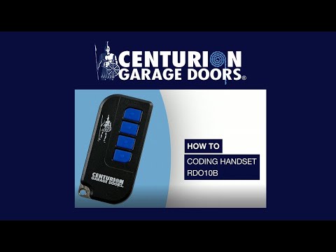 How To Code Roller Door Hand Transmitter Model RDO10B