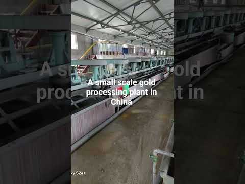 a small scale gold processing plant in China