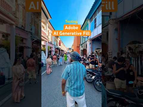 It’s Lit! 🔥 Adobe #photoshop AI Generative Fill testing #shorts