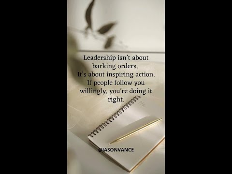True Leadership Inspires Action | #JasonVance #yeg