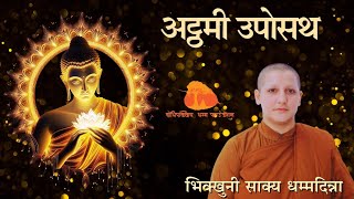 अट्ठ शील ग्रहण: Kartik Atthami Uposatha Day by Bhikkhuni Sakya Dhammadinna