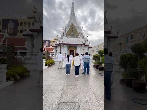 บรรยากาศยามเช้าใหว้สักการะองค์หลักเมือง#ศาลหลักเมือง กรุงเทพ#ทำบุญ