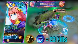 23 KILLS !! KAGURA AGGRESSIVE DAMAGE BUILD FOR CARRYING TEAM !