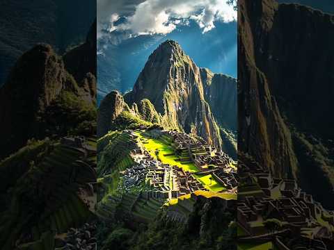 🏔️🗿 Machu Picchu: The Lost City in the Clouds of Peru's Ancient Empire #shorts #wondersoftheworld