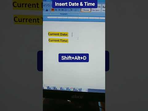 Insert Date & Time #shorts
