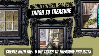 Architectural Salvage turns Home Decor | DIY | Trash to Treasure | Milk Paint | Decoupage