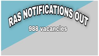 RAS Notification latest
