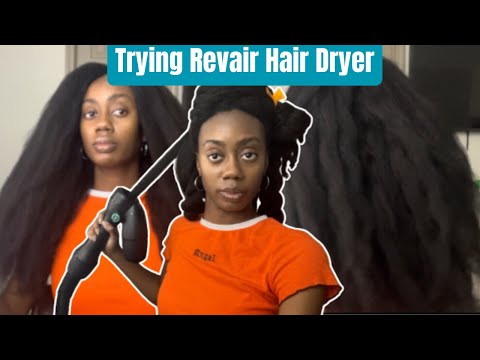 My FIRST Time Using Revair Hair Dryer On My Type 4 Natural Hair!!