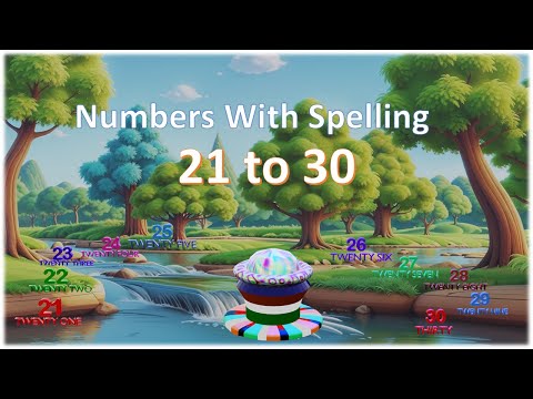 Counting with spelling 21 to 30  |learn count with spelling |Numbers 21 to 30 |Numbers with spelling