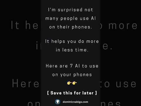 Here are 15 AI to use on your phones