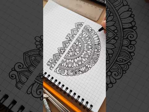 Enhance Your Mandala Layout with Beautiful Patterns✨ #mandalaart #mandalatherapy #patternsdrawing