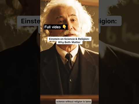 Einstein on science and religion. Why do  both matters?  #shorts