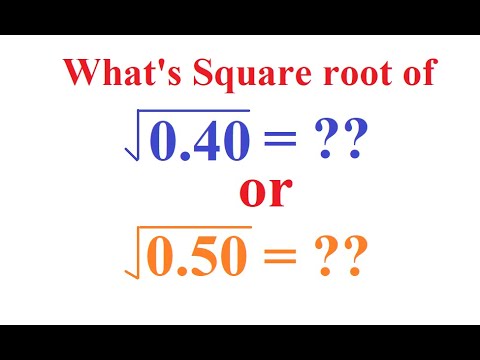 How to find Square Root of a number smaller than 1 | Simple method with Explanation and examples