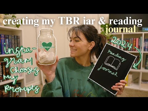 creating my 2024 reading journal & TBR jar | BOOKMAS DAY 4📚🎄❄️