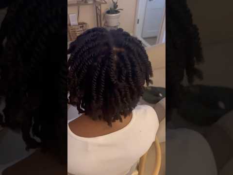 BTS of this mini twist style! #blackhaircare #haircare #naturalhair #blackhairstyles #minitwists