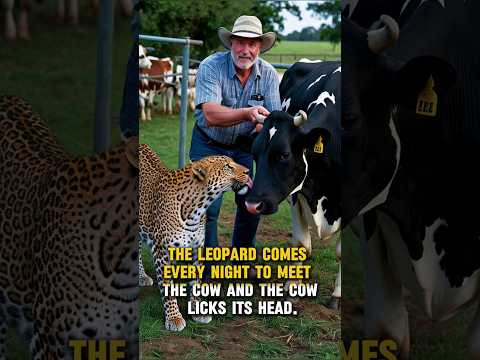 #Heartwarming #Friendship: #Leopard Visits #Cow Who Raised It Every Night #amazing #animals