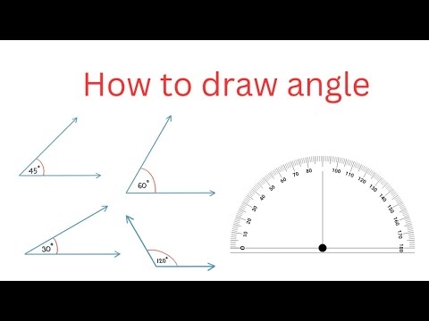 How to draw 30 , 60 , 90 , 160 angle by using protector
