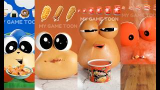 ASMR Eating emoticons in order Compilation #pou #mukbang #asmr