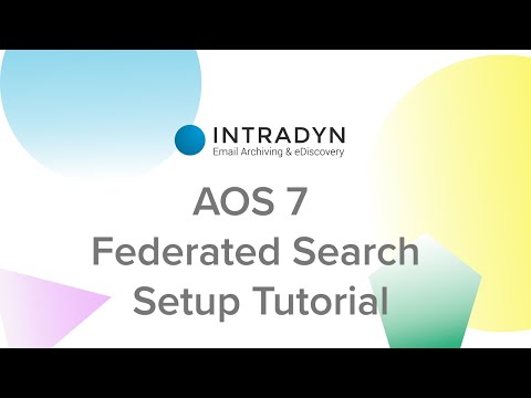 AOS 7 - Federated Search Setup Tutorial