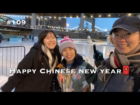 VLOG #109  | 過年包水餃🥟、推貓貓雪人🐱、忙碌且充實的日子📅 | 美國碩士日常