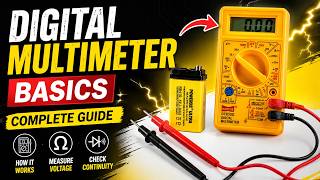Digital Multimeter Setup & Basics: Testing a 4V Battery