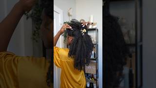1 SLEEK BUN🤝🏾7 HAIRSTYLES #curlyhairstyles #naturalhair #protectivestyles