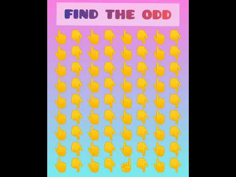 🧐find the odd row in 5 seconds🔥. #findtheodd#shorts#unicorntesting