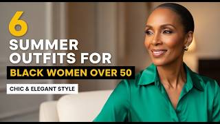 6 Summer Outfits for Black Women Over 50 | Chic & Elegant Style |#fypシ゚viral
