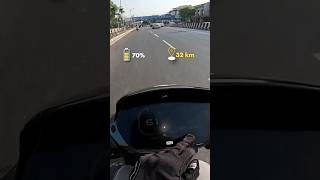 TVS iQube Range test with Pillion rider 🤯 #evscooters #tvsiqube  #automobile