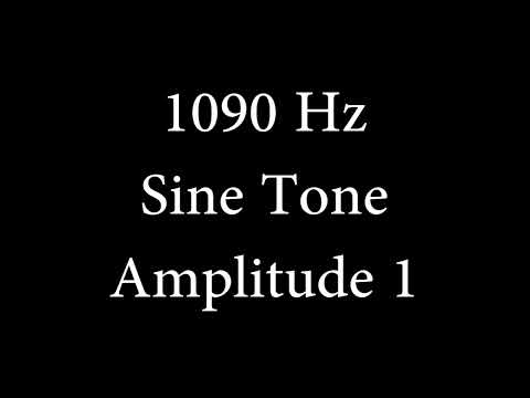 1090 Hz Sine Tone Amplitude 1