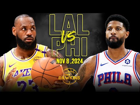 Los Angeles Lakers vs Philadelphia 76ers Full Game Highlights | Nov 8, 2024 | FreeDawkins