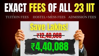 IIT Fees Full Breakdown 💰 | All 23 IITs Fee Structure & Waiver Explained